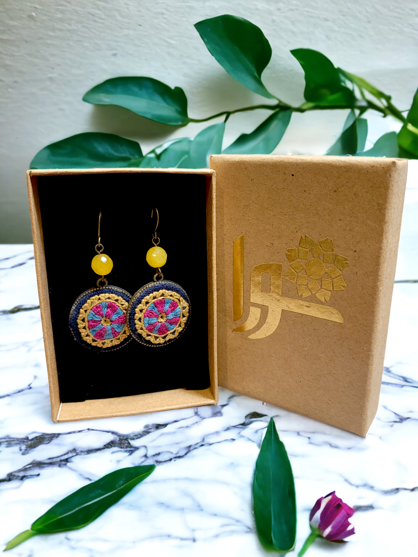 Earrings | گوشواره بافت دایره