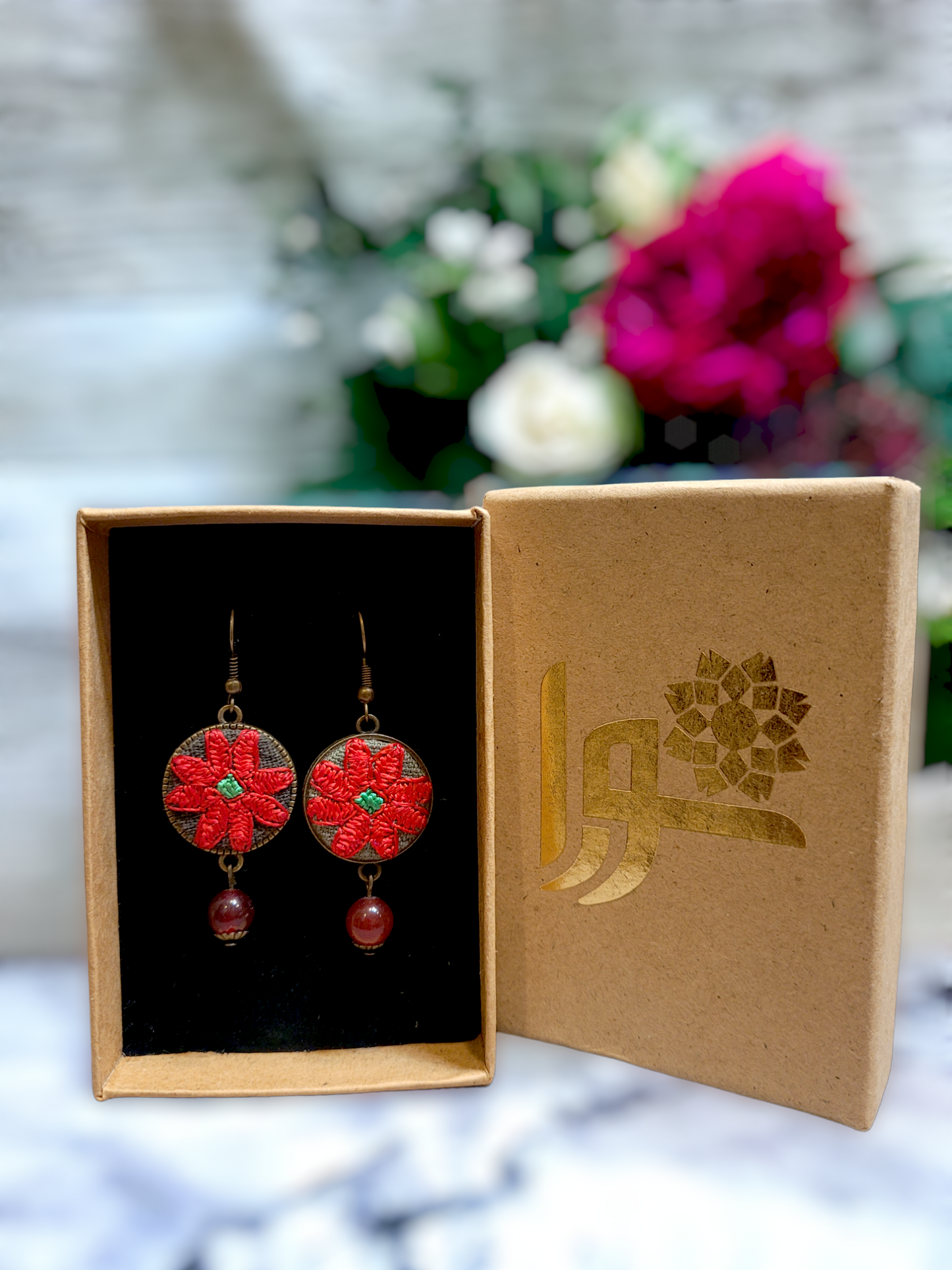 Earrings | گوشواره بافت دایره