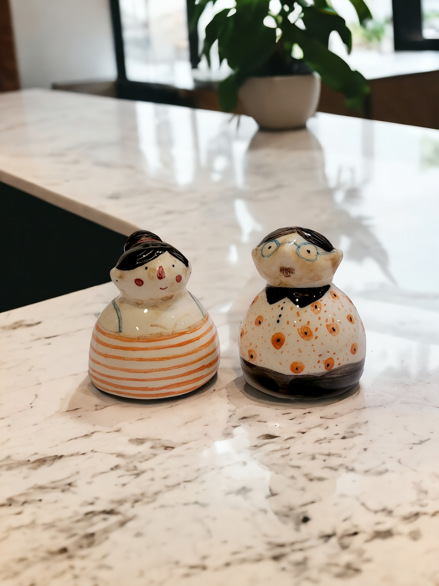 Salt & Pepper Shakers | ست نمکدون آقا و خانوم نارنجی