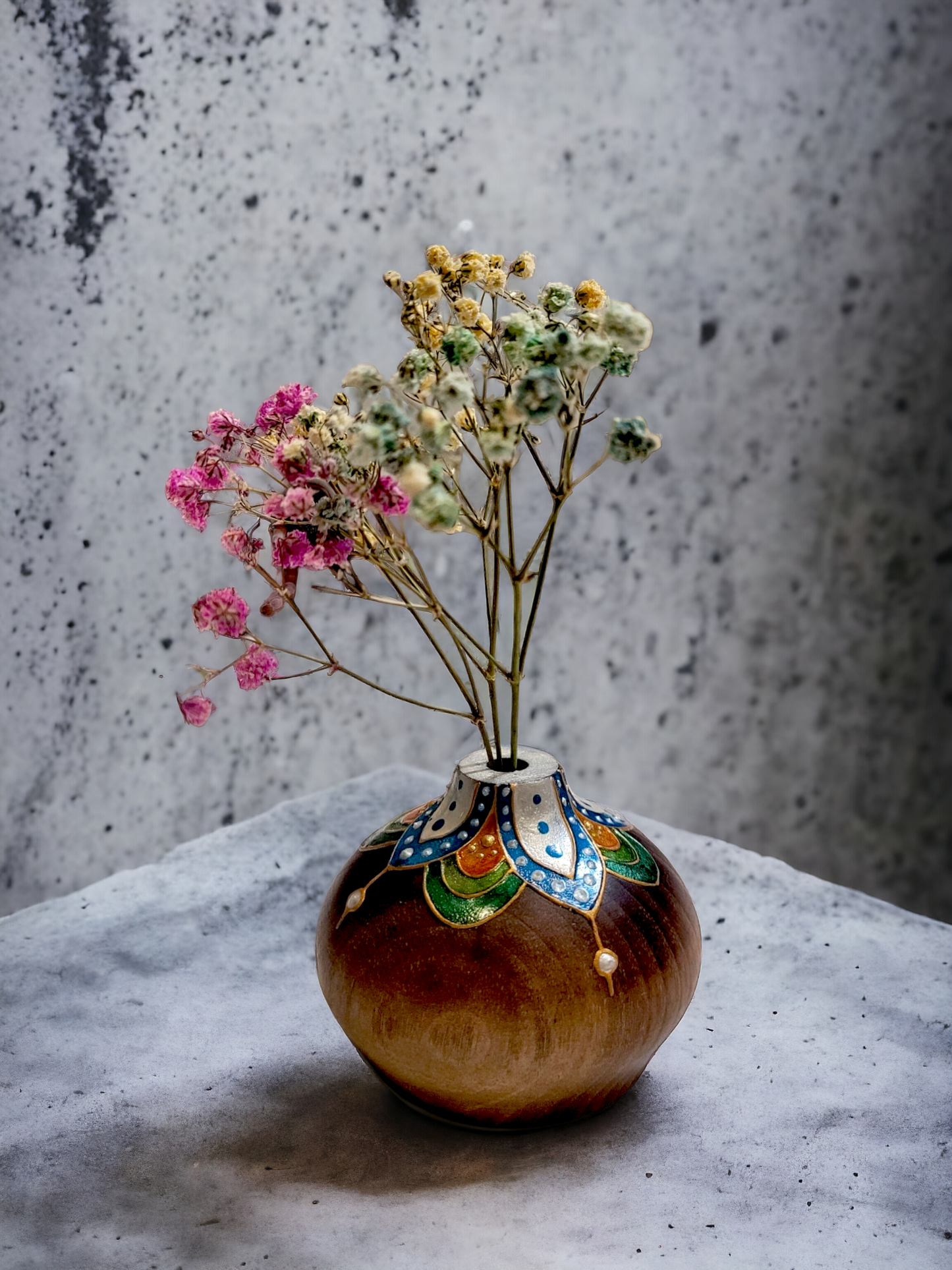 Mini Wooden Vase |  مینی گلدان چوبی