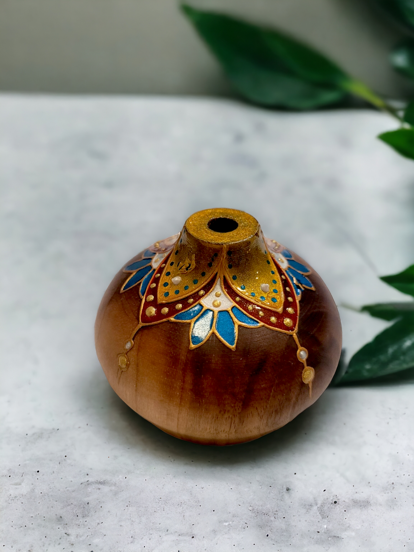 Mini Wooden Vase |  مینی گلدان چوبی