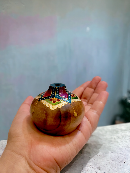 Mini Wooden Vase |  مینی گلدان چوبی