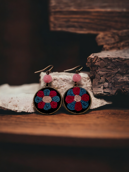 Earrings | گوشواره بافت دایره